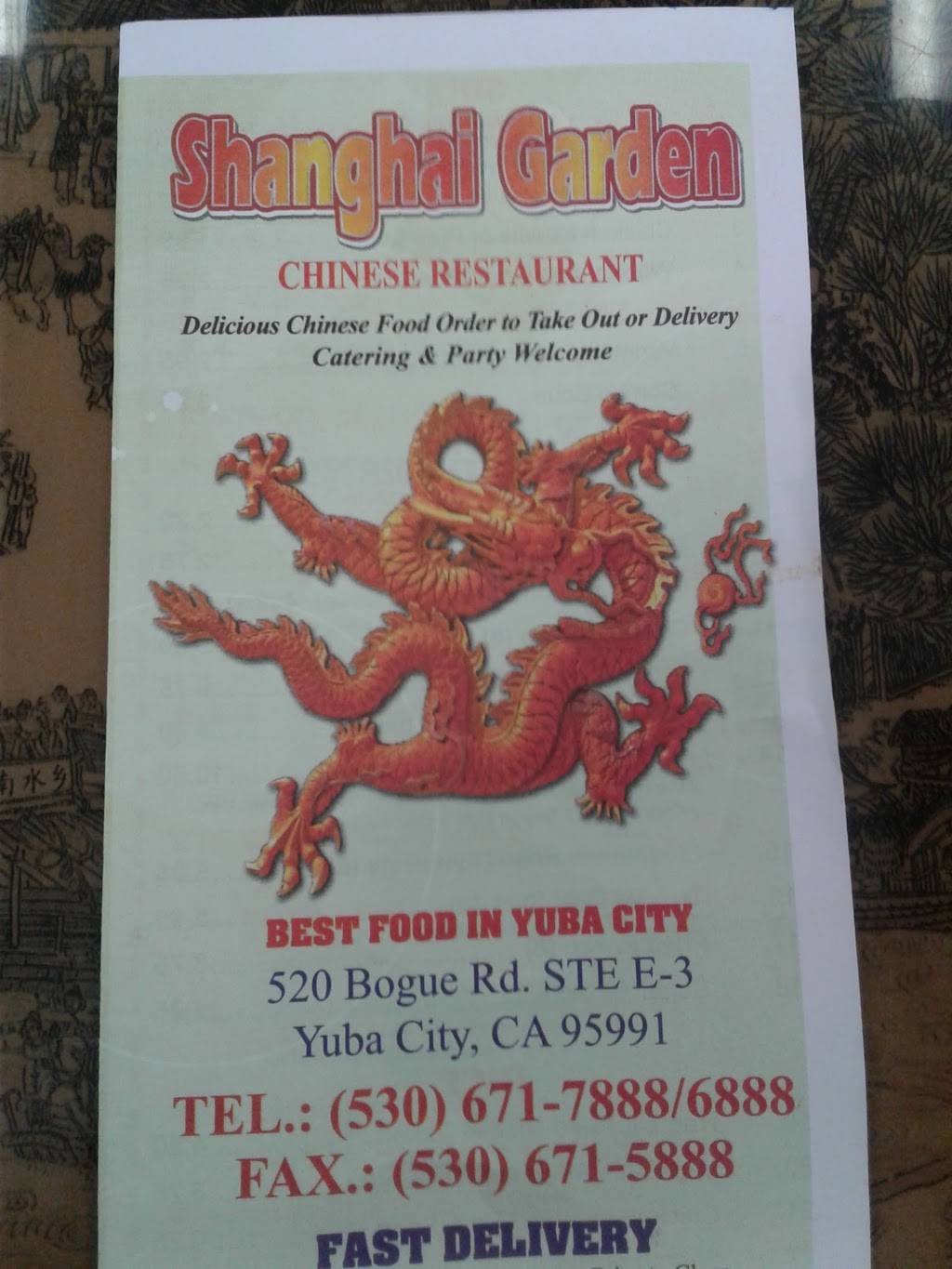 Shanghai Garden Chinese Restaurant 520 Bogue Rd Ste E 3 Yuba City Ca 95991 Usa