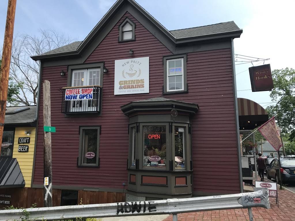 Grinds & Grains, Inc. | cafe | 3 Church St, New Paltz, NY 12561, USA | 8456338177 OR +1 845-633-8177