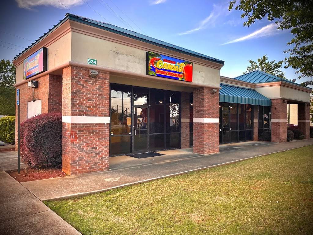 Taqueria El Carnal | restaurant | 534 Bullsboro Dr, Newnan, GA 30265, USA | 6786736255 OR +1 678-673-6255