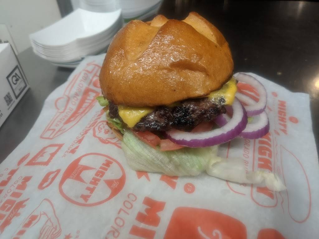 The Mighty Burger | restaurant | 5768 Olde Wadsworth Blvd, Arvada, CO 80002, USA | 3034332739 OR +1 303-433-2739