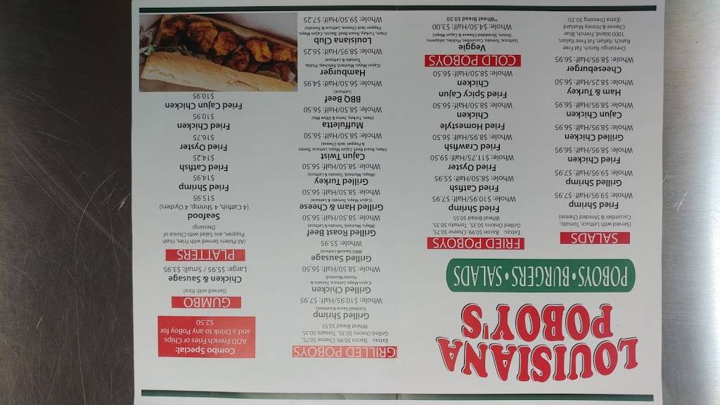 Louisiana Poboys PinHook | restaurant | 3431 W Pinhook Rd, Lafayette, LA 70508, USA | 3374568558 OR +1 337-456-8558