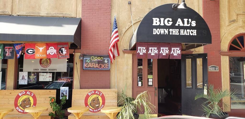 Big Al’s Down The Hatch | restaurant | 200 S Rogers St, Waxahachie, TX 75165, USA | 2149801120 OR +1 214-980-1120