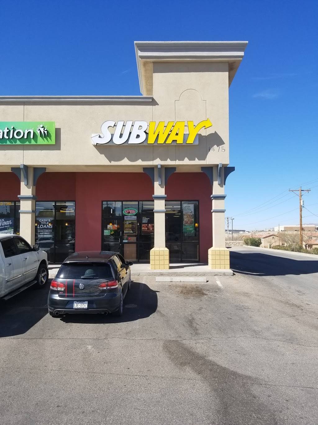 Subway | 1475 George Dieter Dr Suite I, El Paso, TX 79936, USA