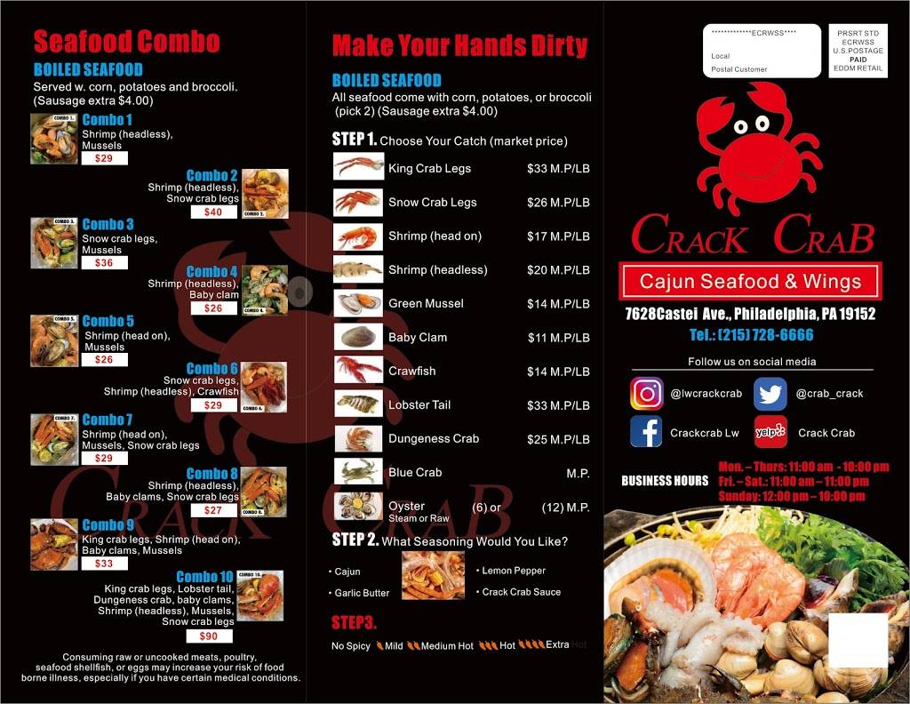 Crack Crab 7628 Castor Ave, Philadelphia, PA 19152, USA