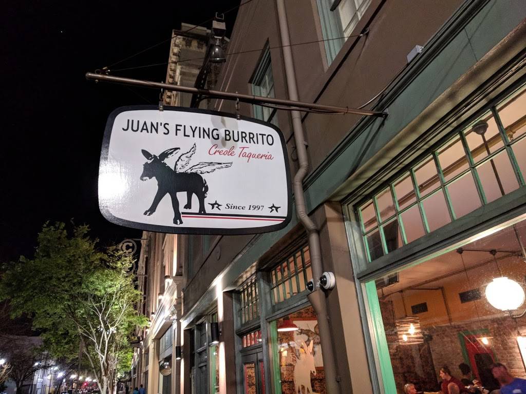 Juans Flying Burrito - CBD | restaurant | 515 Baronne St, New Orleans, LA 70113, USA | 5045295825 OR +1 504-529-5825