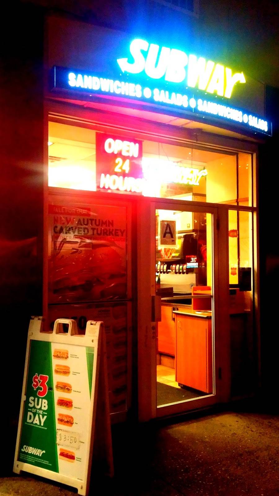 Subway | restaurant | 873 Seventh Avenue, 162 W 56th St Store 1, New York, NY 10019, USA | 2123155488 OR +1 212-315-5488