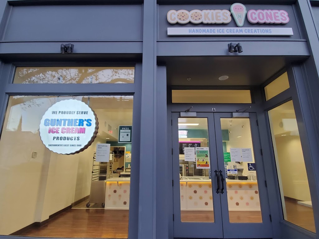Cookies N Cones | restaurant | 110 F St Ste A, Davis, CA 95616, USA | 5307501905 OR +1 530-750-1905