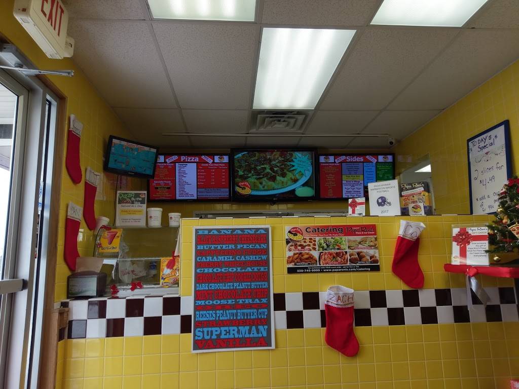 Papa Roni's Pizza & Ice Cream Restaurant 68 W State St, Barberton