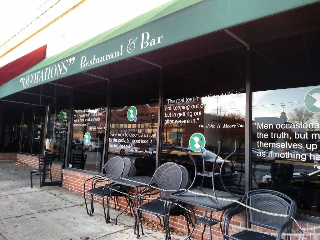 Quotations | restaurant | 37 E State St, Media, PA 19063, USA | 6106272515 OR +1 610-627-2515