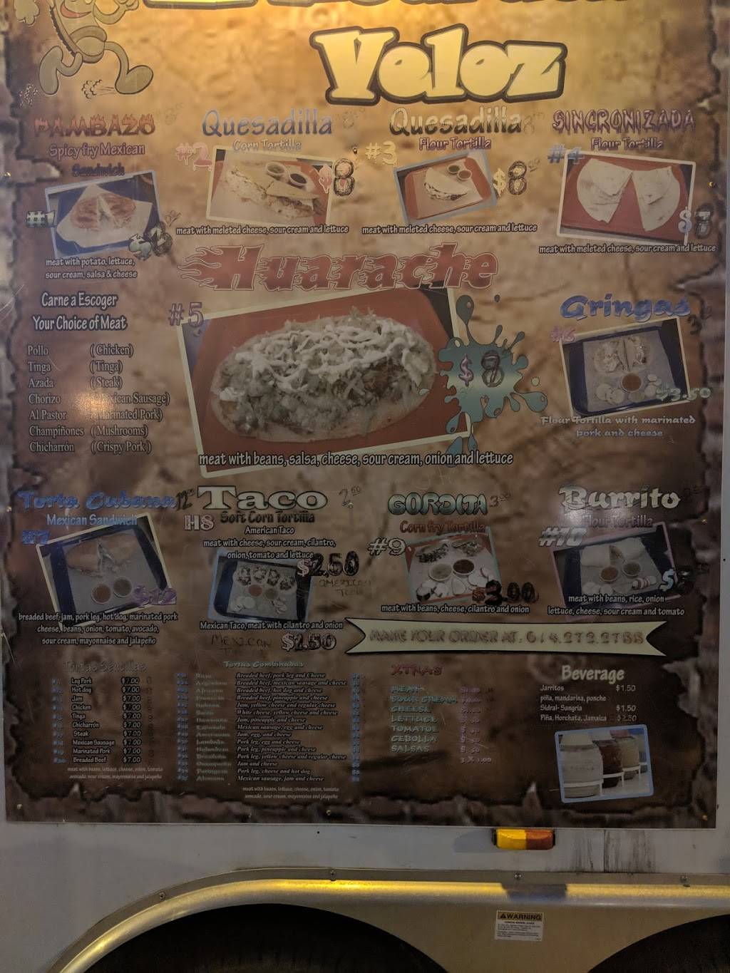 El Huaracha Veloz Taco Stand | restaurant | W Broad St & North Wheatland Avenue, Columbus, OH 43204, USA | 6142722788 OR +1 614-272-2788