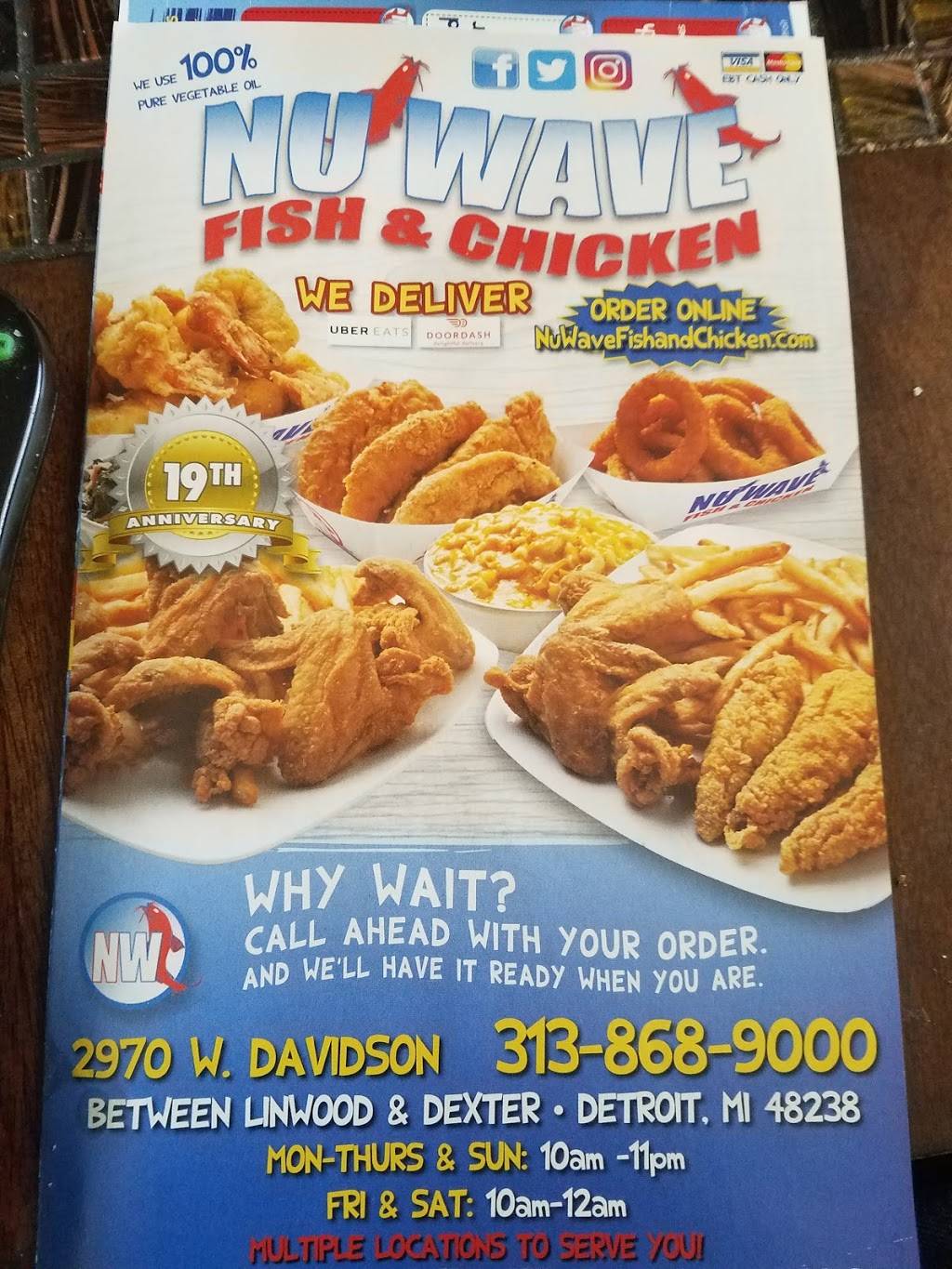 Nu Wave Fish & Chicken 2970 W Davison St, Detroit, MI 48238, USA