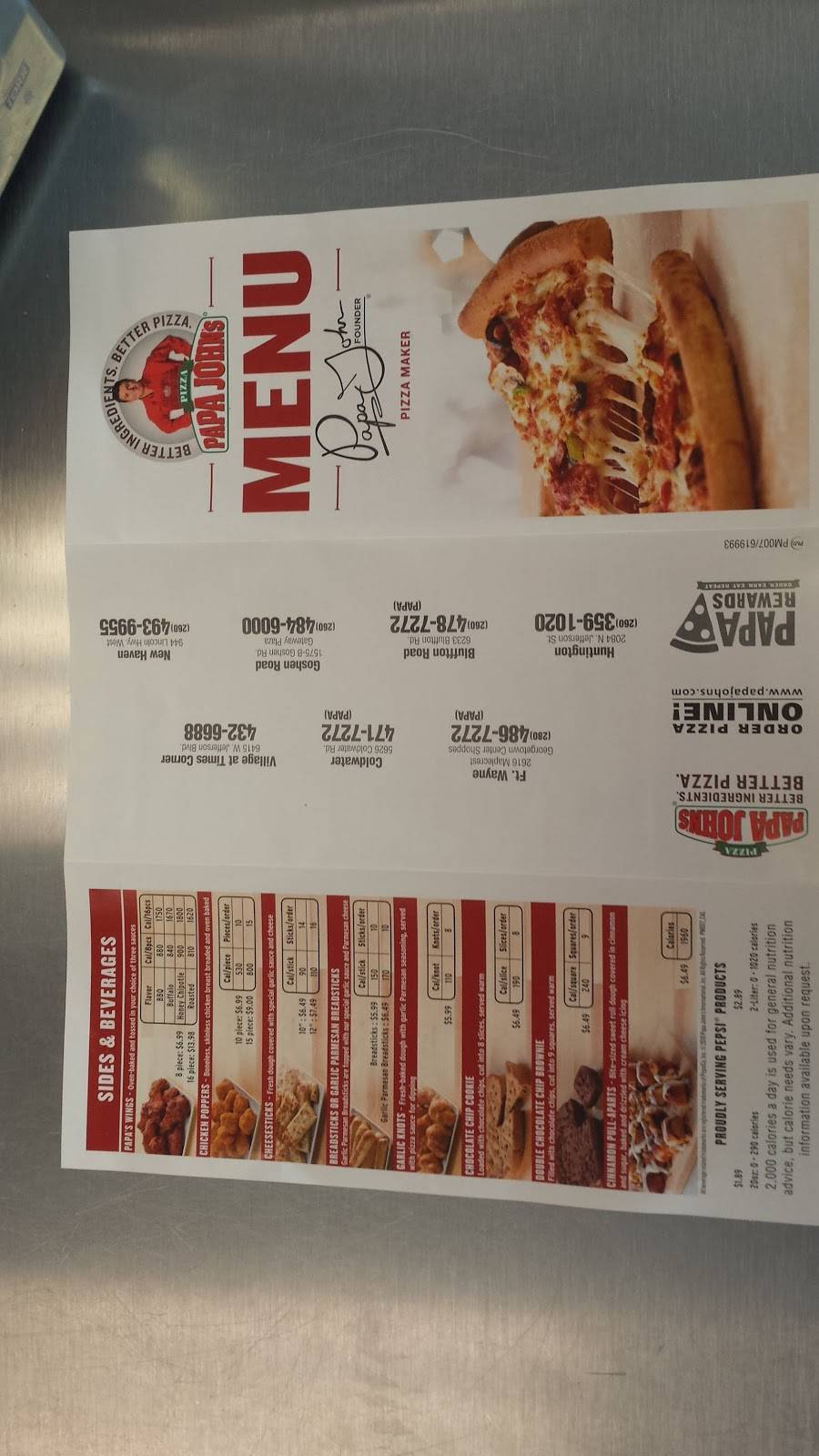Papa Johns Pizza | restaurant | 2616 Maplecrest Rd, Fort Wayne, IN 46815, USA | 2604867272 OR +1 260-486-7272