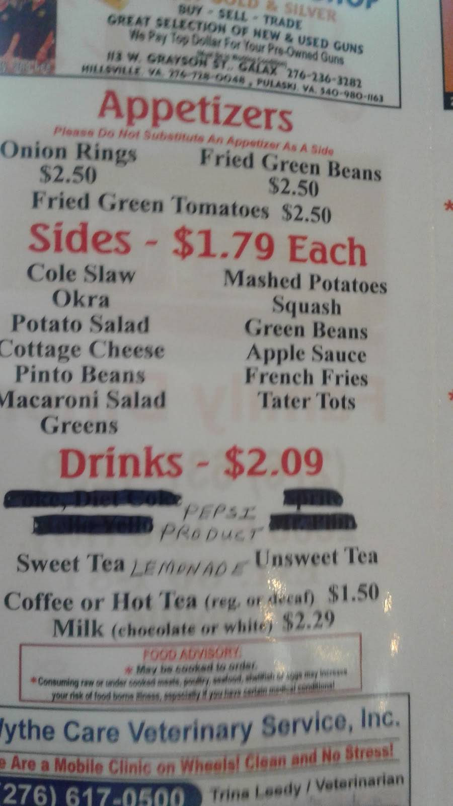 Judys Family Diner | restaurant | 2606 E Lee Hwy, Wytheville, VA 24382, USA | 2766371239 OR +1 276-637-1239