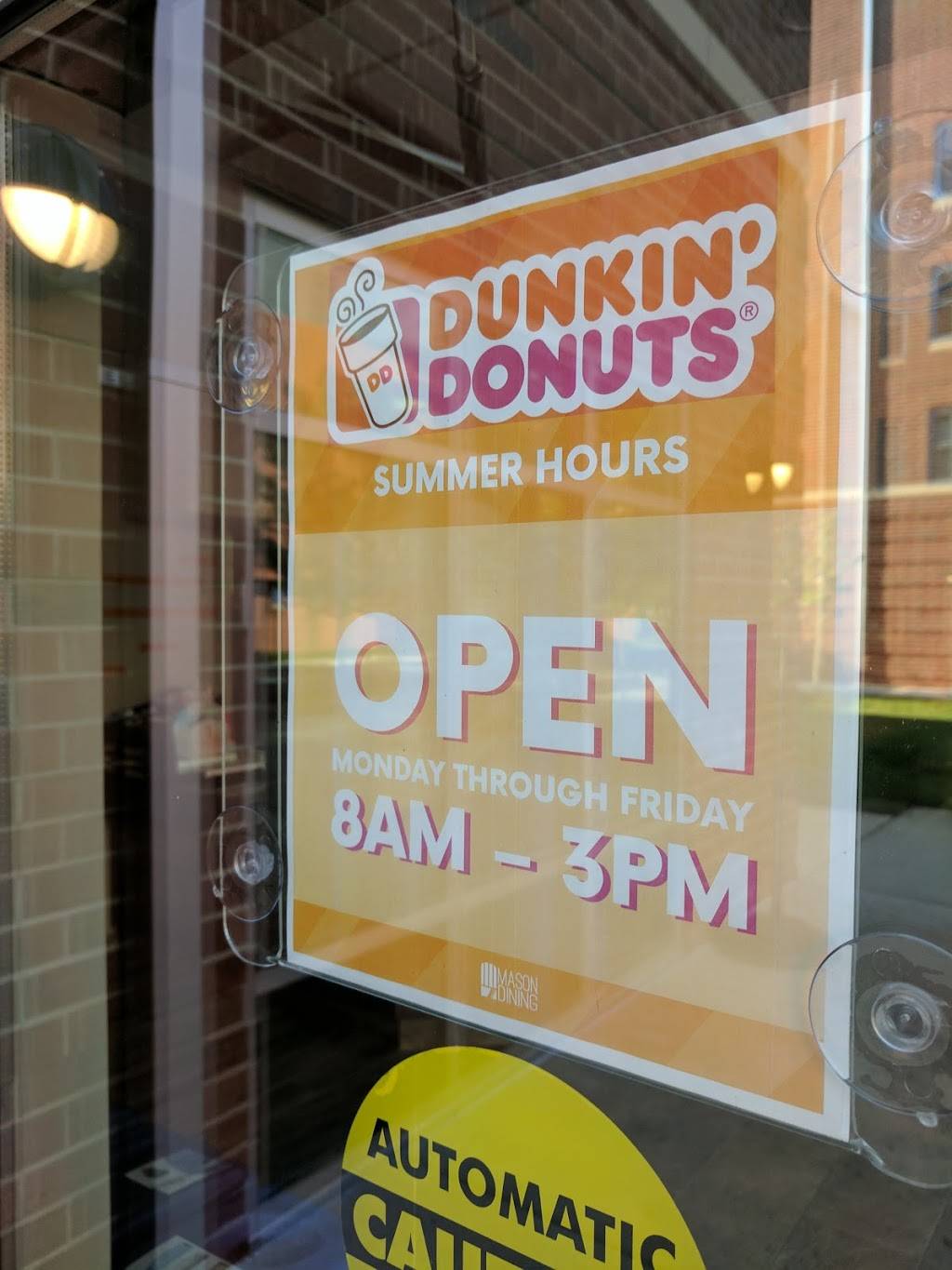 Dunkin Donuts | cafe | George Mason University, 4349 Chesapeake Ln, Fairfax, VA 22030, USA