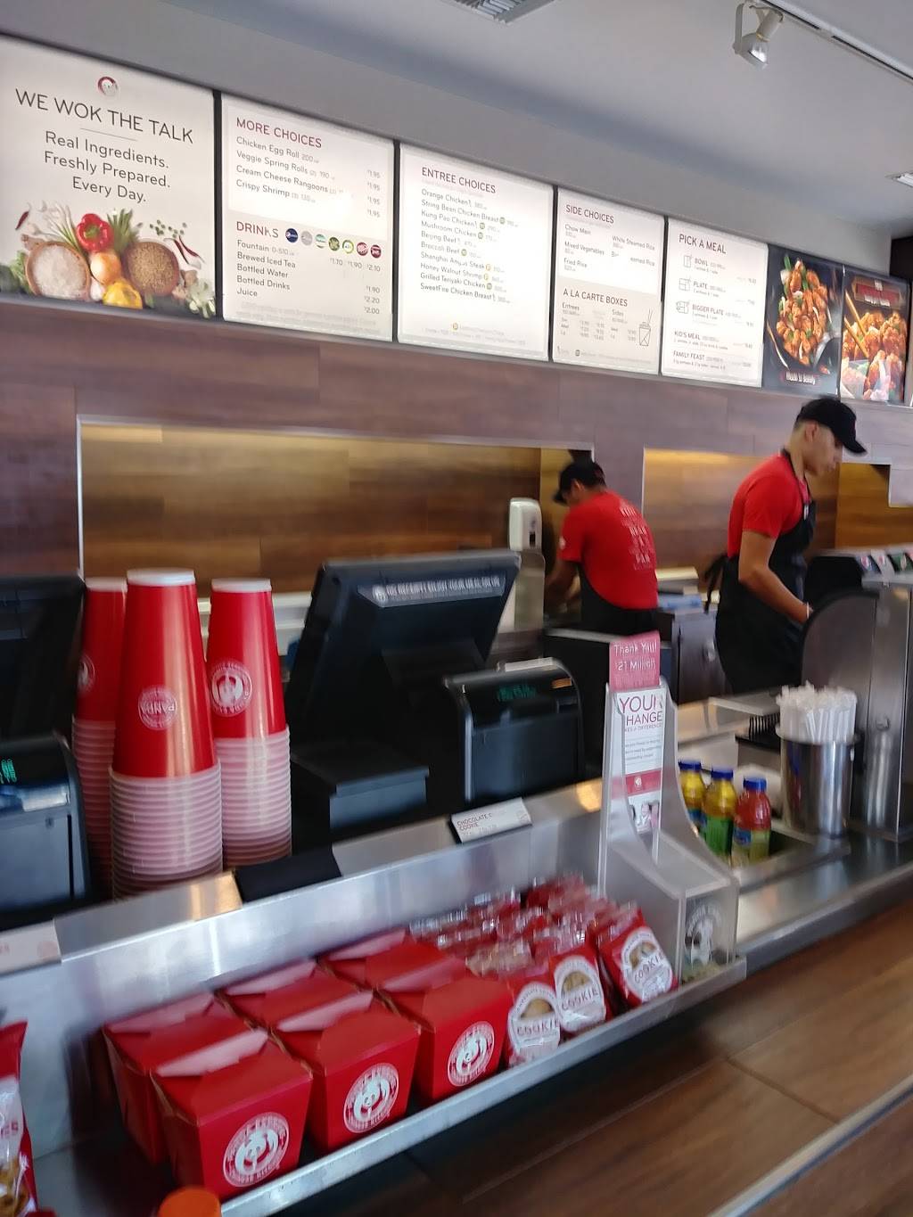 Panda Express Meal Takeaway Ventura Blvd Sherman Oaks Ca Usa