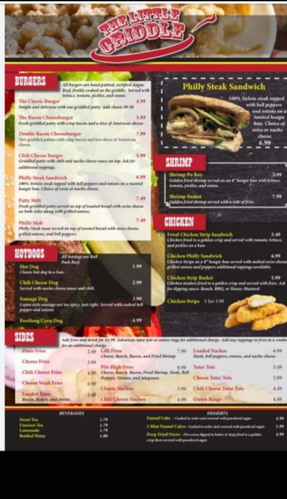 The Little Griddle LLC | restaurant | 811 Lindley Rd, Marion, MS 39342, USA | 6019343994 OR +1 601-934-3994