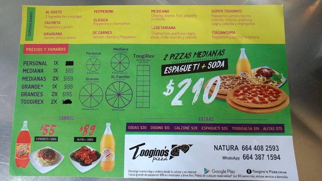 Tooginos Pizza Arboledas - Restaurant | Natura Seccion Bosques, Tijuana,  ., Mexico