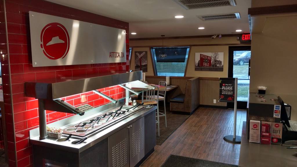 Pizza Hut | restaurant | 1304 E Main St, Attica, IN 47918, USA | 7657626161 OR +1 765-762-6161
