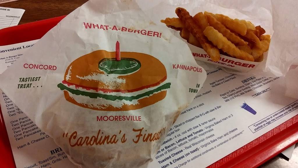 What-A-Burger | restaurant | 210 S Main St, Mooresville, NC 28115, USA | 7046645455 OR +1 704-664-5455