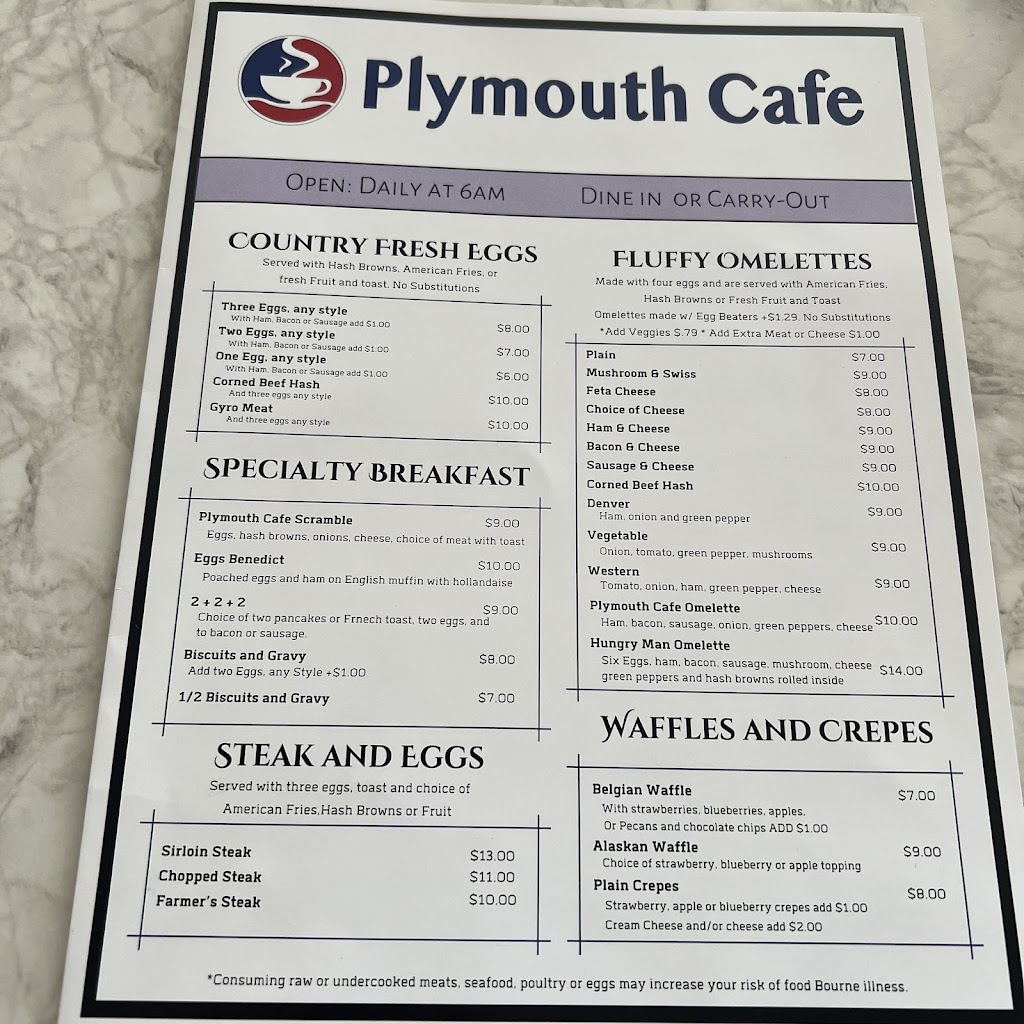 Plymouth Cafe 2211 Eastern Ave, Plymouth, WI 53073, USA
