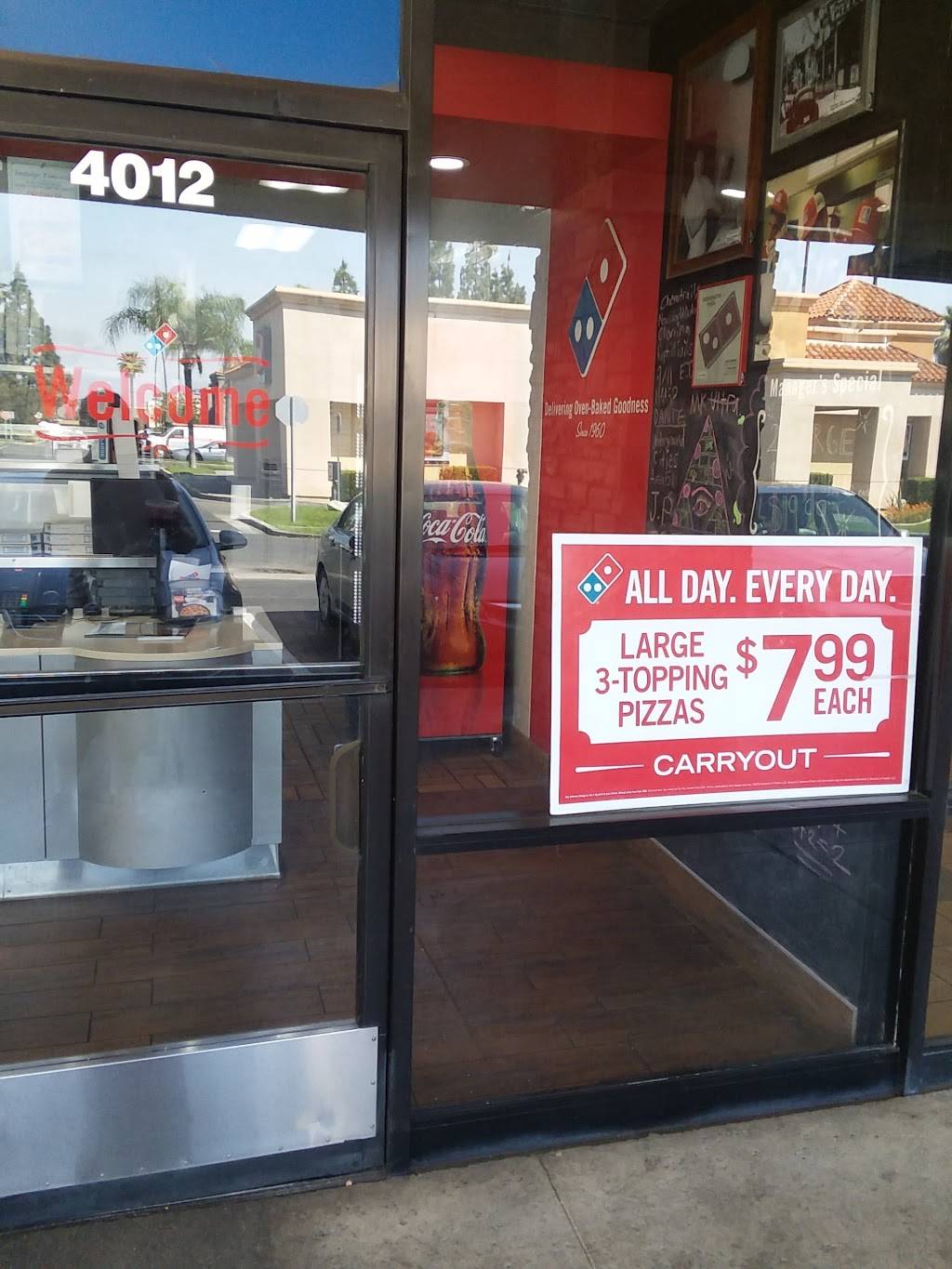 Dominos Pizza | meal delivery | 4012 Chicago Ave, Riverside, CA 92507, USA | 9517884141 OR +1 951-788-4141