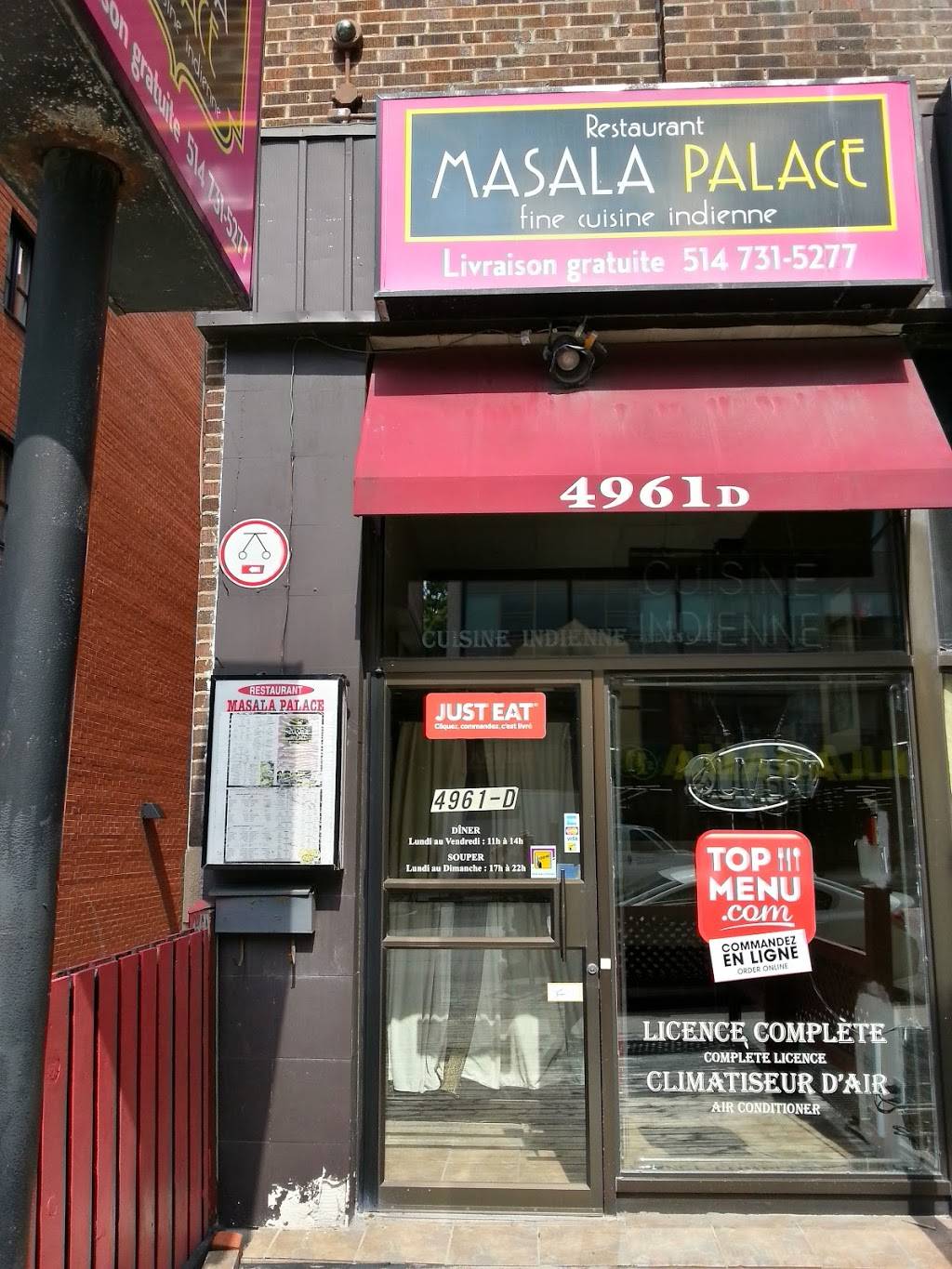 Masala Palace | meal delivery | 4961-D Chemin Queen Mary, Montréal, QC H3W 1X4, Canada | 5147315277 OR +1 514-731-5277