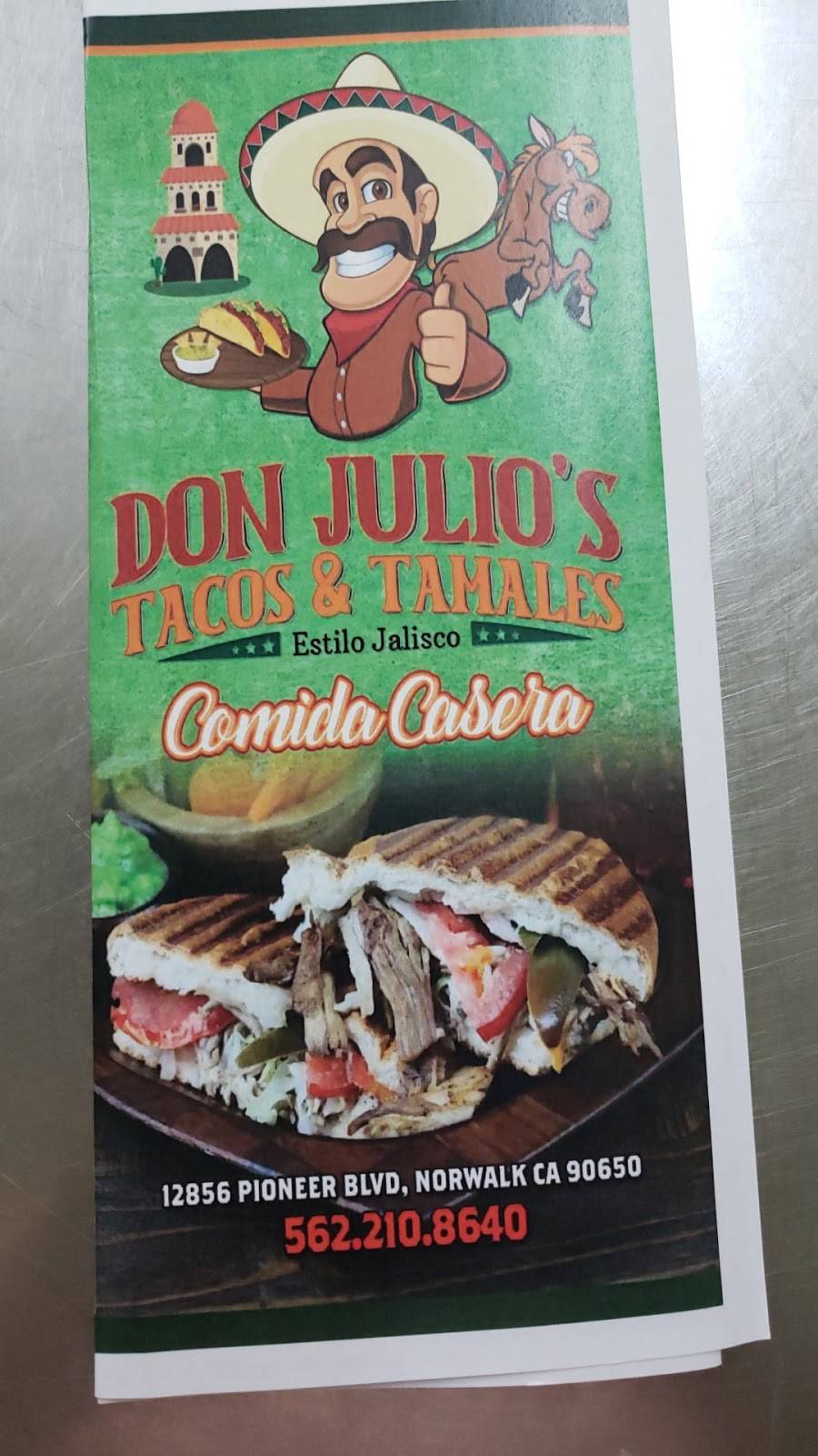 Don Julio’s Tacos & Tamales 12856 Pioneer Blvd, Norwalk, CA 90650, USA