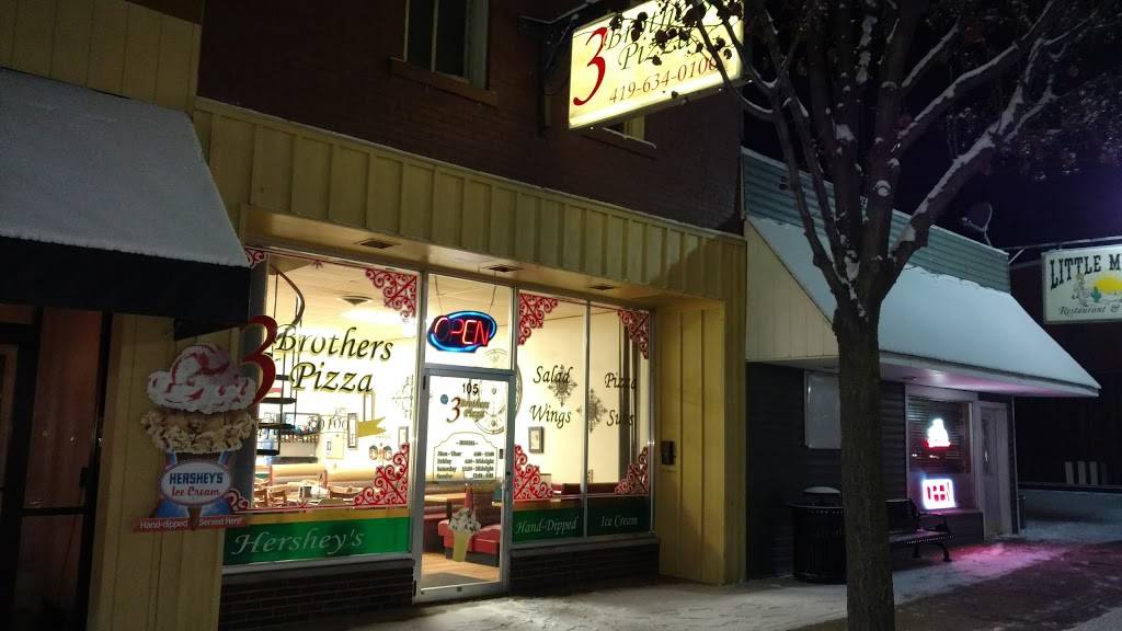 3 Brothers Pizza | restaurant | 105 S Main St, Ada, OH 45810, USA | 4196340100 OR +1 419-634-0100