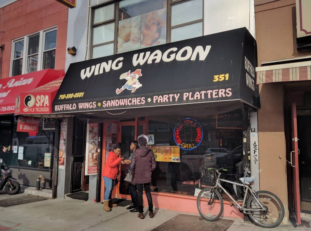 Wing Wagon | restaurant | 351 Flatbush Ave, Brooklyn, NY 11238, USA | 7183980501 OR +1 718-398-0501