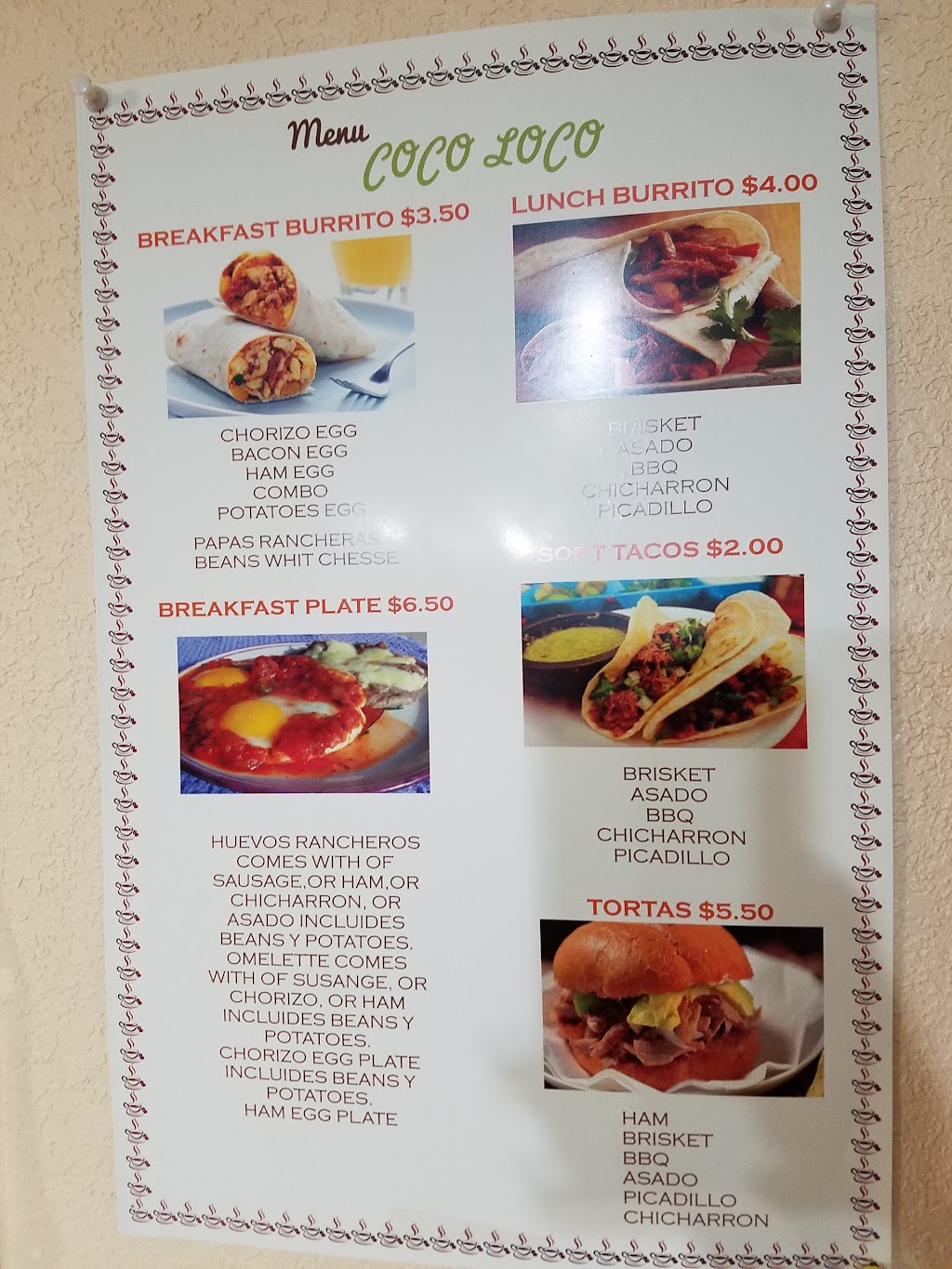 Coco Loco Taqueria | restaurant | 113-127 Freeman Rd, Denver City, TX 79323, USA | 8065925272 OR +1 806-592-5272