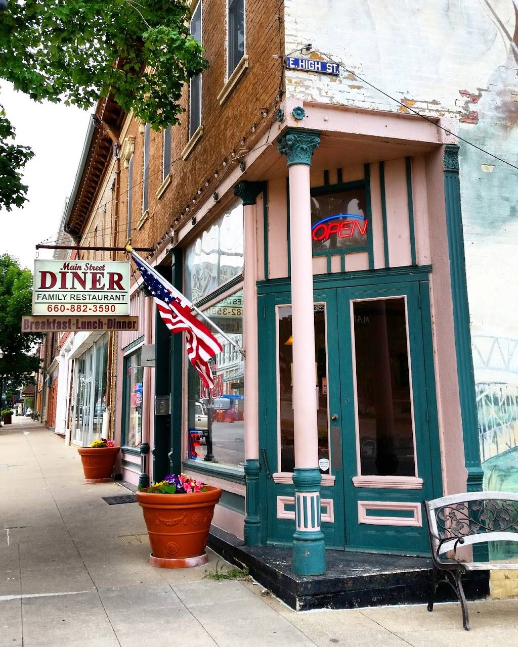 Main Street Diner | restaurant | 203 Main St, Boonville, MO 65233, USA | 6608823590 OR +1 660-882-3590