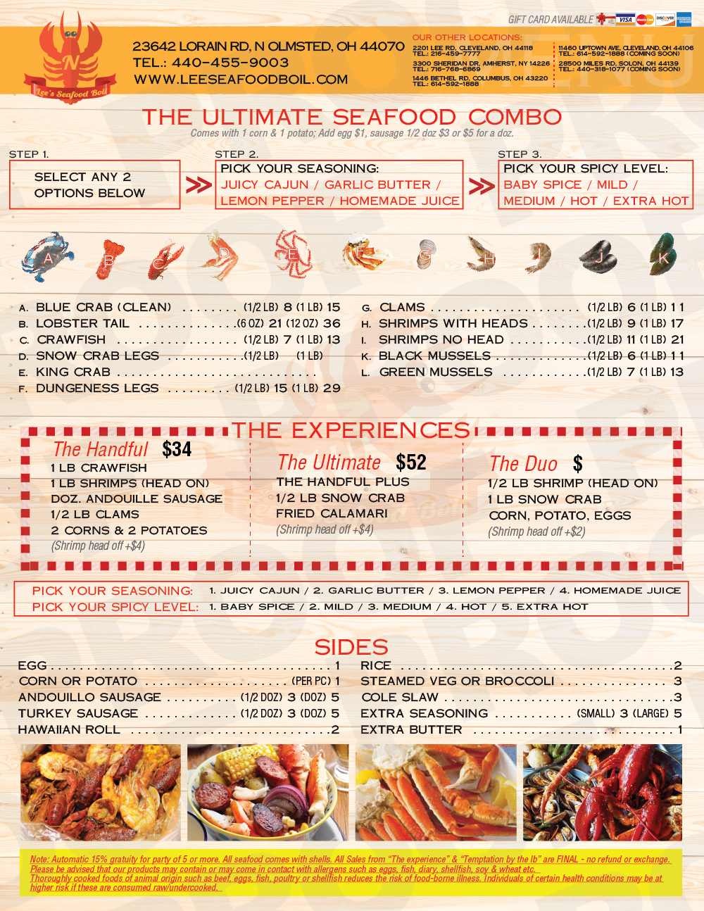 Lee's Seafood Boil-North Olmsted - Restaurant | 23642 Lorain Rd, North  Olmsted, OH 44070, USA