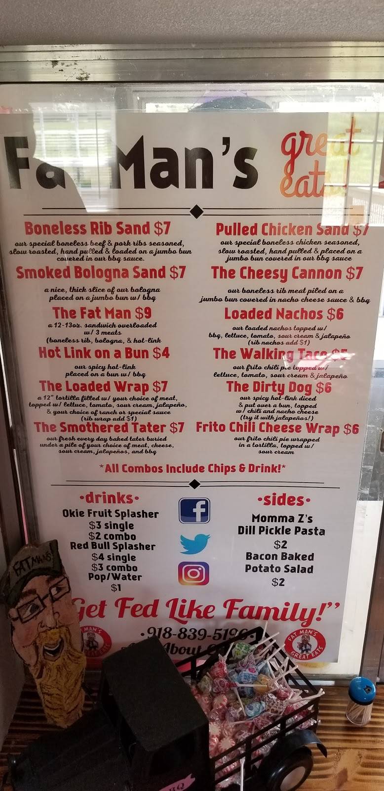 Fat Man s Great Eats Restaurant 2629 N Broadway St Poteau OK fat-man-s-great-eats-restaurant-2629-n-broadway-st-poteau-ok