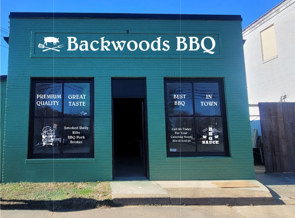 Backwoods BBQ | restaurant | 26 Main St, Mathews, VA 23109, USA | 8042109349 OR +1 804-210-9349