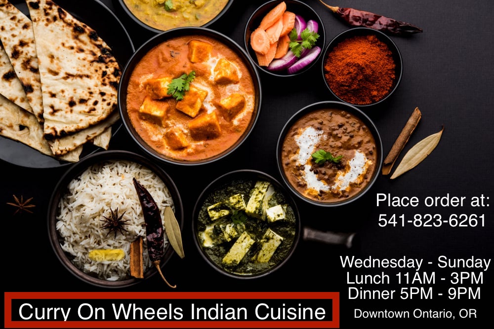 Curry On Wheels Indian Cuisine | meal takeaway | 81 SW 1st Ave, Ontario, OR 97914, USA | 5418236261 OR +1 541-823-6261