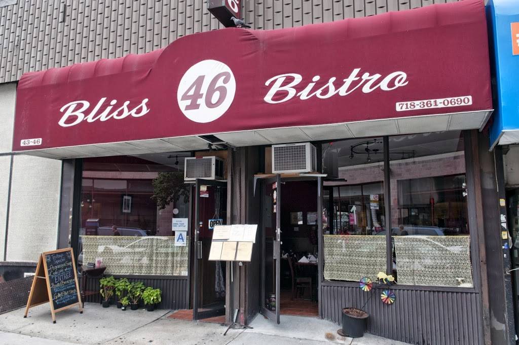 Bliss 46 Bistro | restaurant | 2002 4346 46th Street, Sunnyside, NY 11104, USA | 7183610690 OR +1 718-361-0690