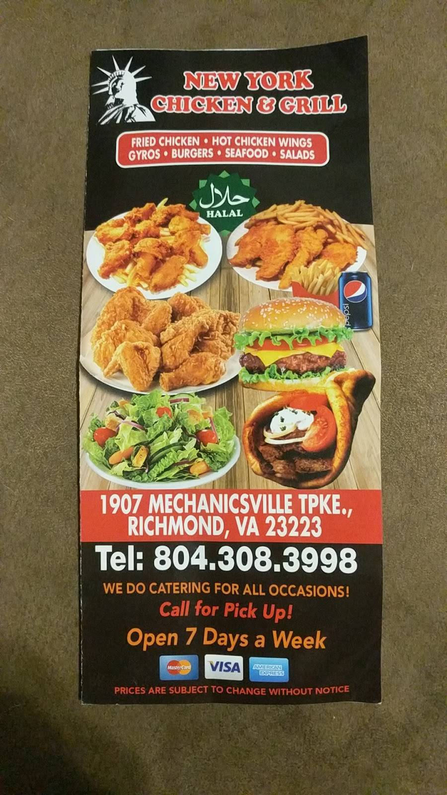 NEW YORK Fried Chicken 1907 Mechanicsville turnpikes, Richmond, VA