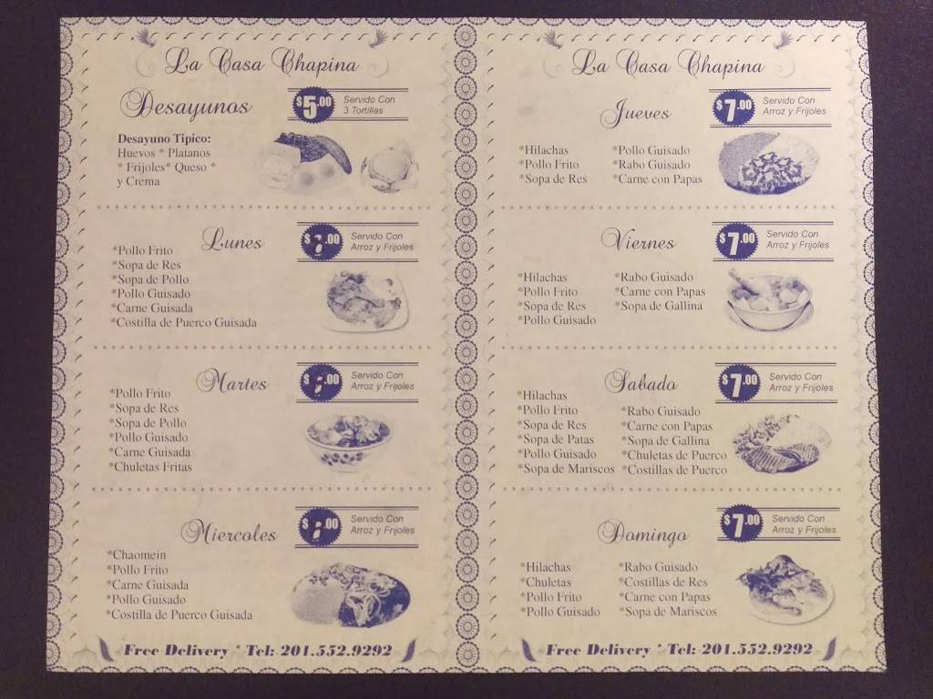 La Casa Chapina | restaurant | 5203 Palisade Ave, West New York, NJ 07093, USA | 2015529292 OR +1 201-552-9292