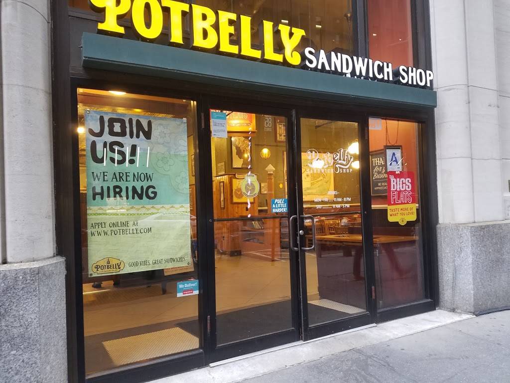 Potbelly Sandwich Shop | restaurant | 90 Broad St g103, New York, NY 10004, USA | 6462894211 OR +1 646-289-4211