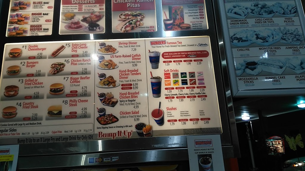 Bumpers Drive-In of America | restaurant | 1717 W 10th St, Laurel, MS 39440, USA | 6014262938 OR +1 601-426-2938