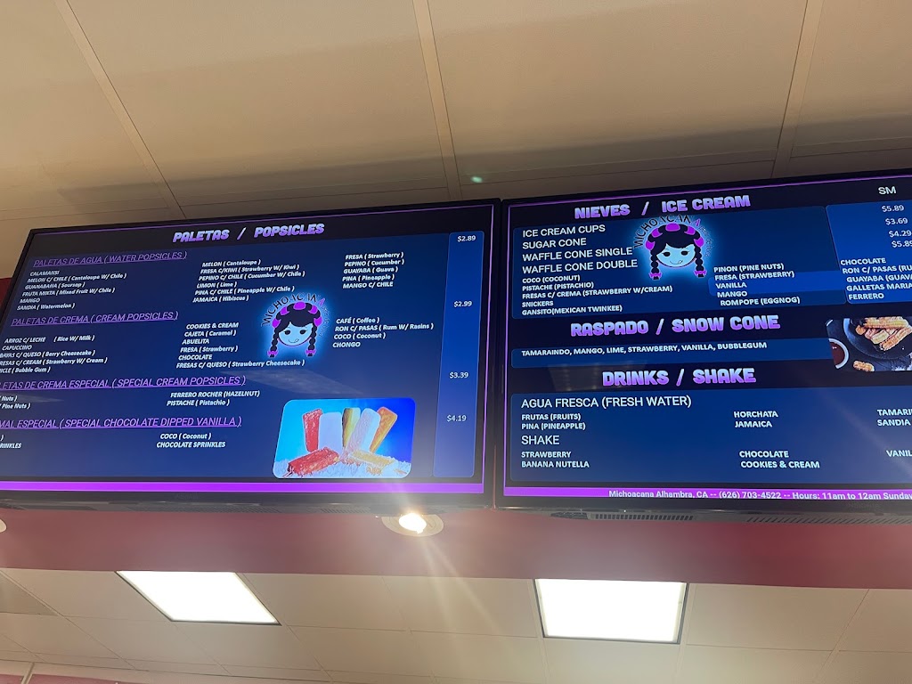 Michoacana | restaurant | 2130 S Fremont Ave, Alhambra, CA 91803, USA | 6267034522 OR +1 626-703-4522
