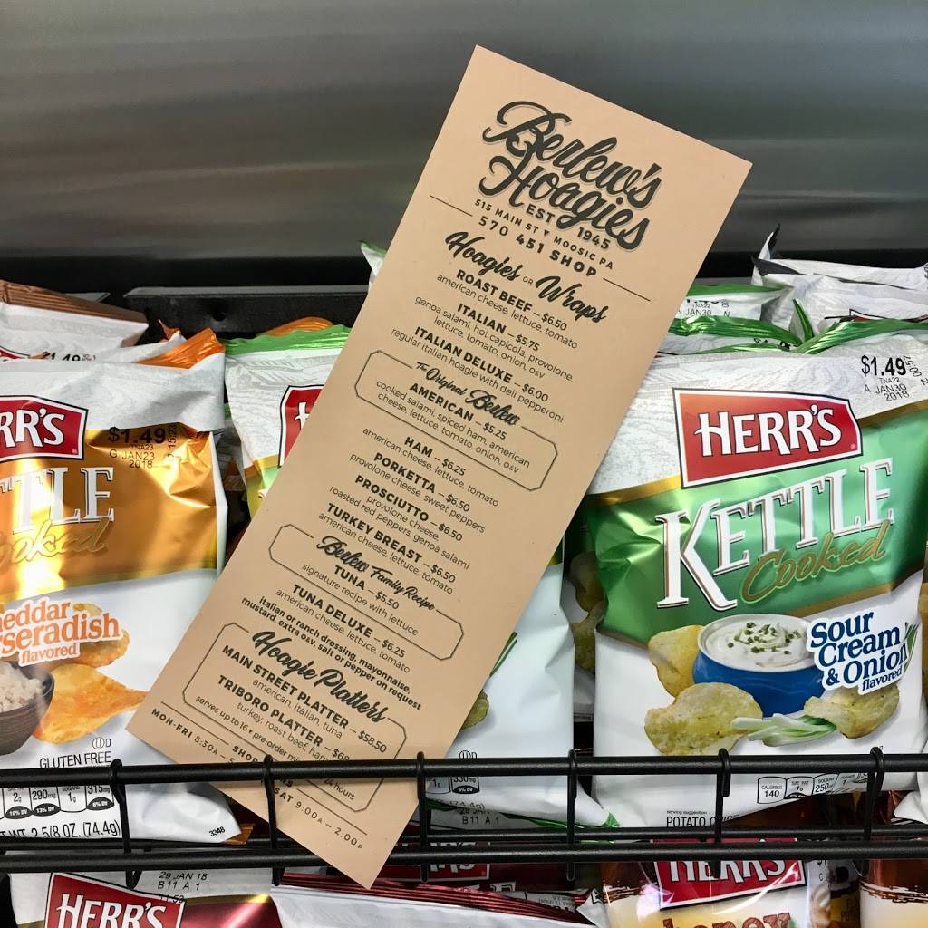 Berlew’s Hoagies | meal takeaway | 515 Main St, Moosic, PA 18507, USA | 5704517467 OR +1 570-451-7467