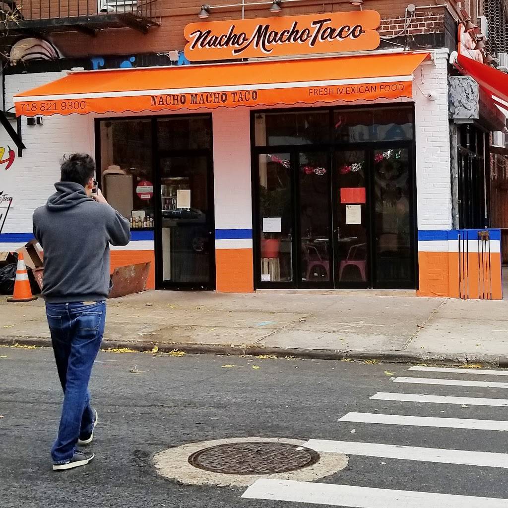 Nacho Macho Taco | restaurant | 591 Knickerbocker Ave, Brooklyn, NY 11221, USA | 7188219300 OR +1 718-821-9300