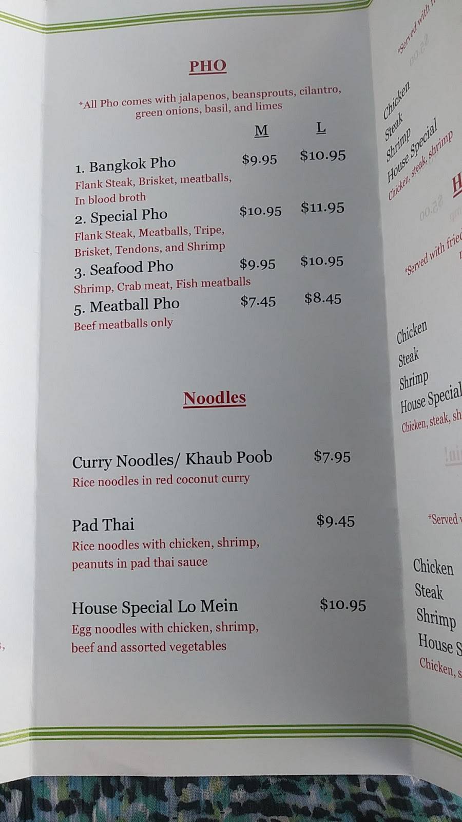 Bangkok Pho Asian Cuisine | restaurant | 820 Conover Blvd W Unit K, Conover, NC 28613, USA | 7043250993 OR +1 704-325-0993