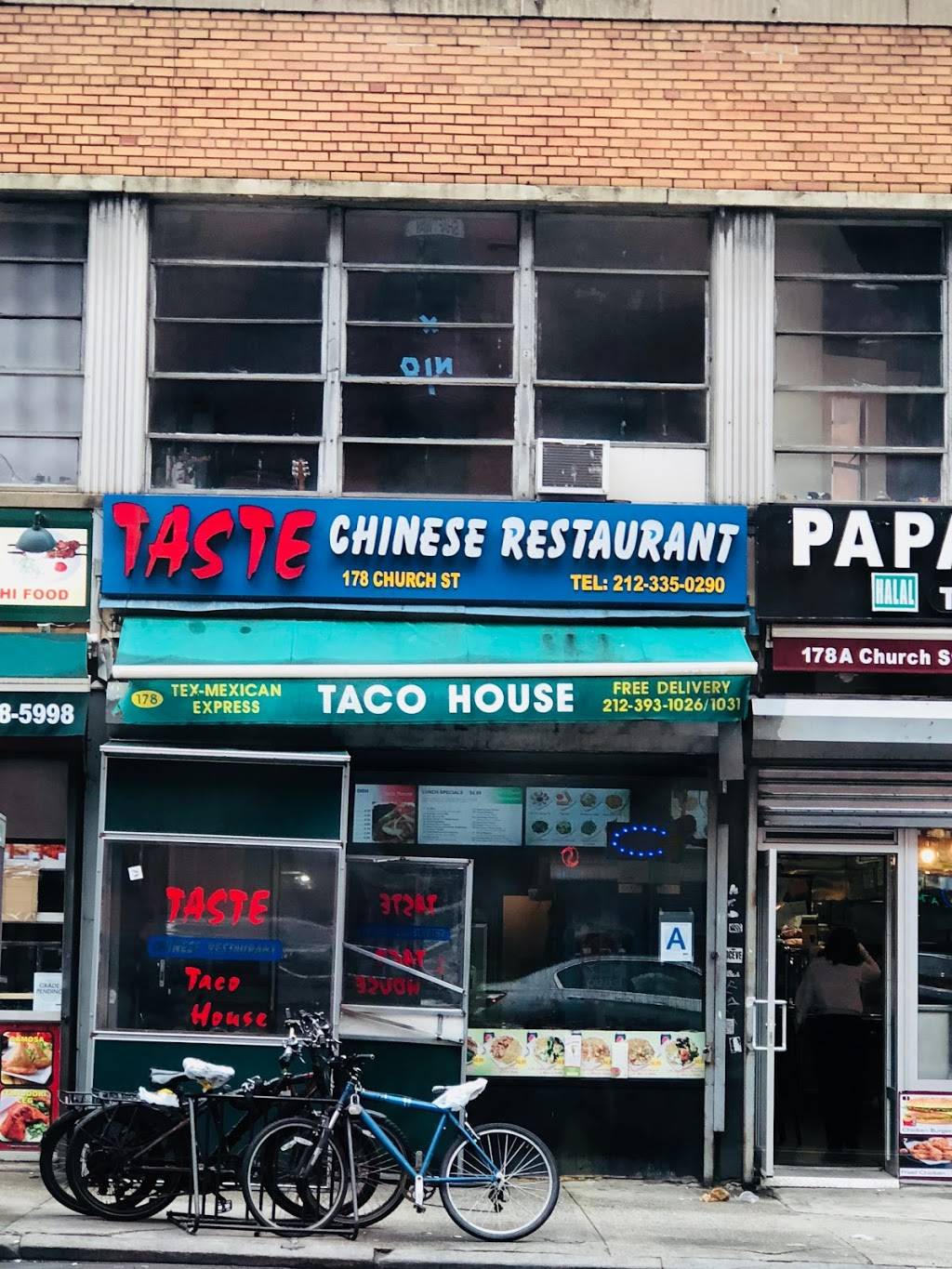 Taste Chinese | restaurant | 3819, 178 Church St, New York, NY 10013, USA | 2123350290 OR +1 212-335-0290
