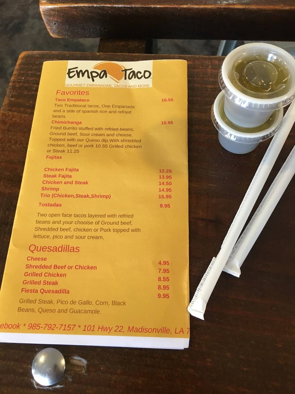 Empa-Taco | restaurant | 101 LA-22, Madisonville, LA 70447, USA | 9857927157 OR +1 985-792-7157