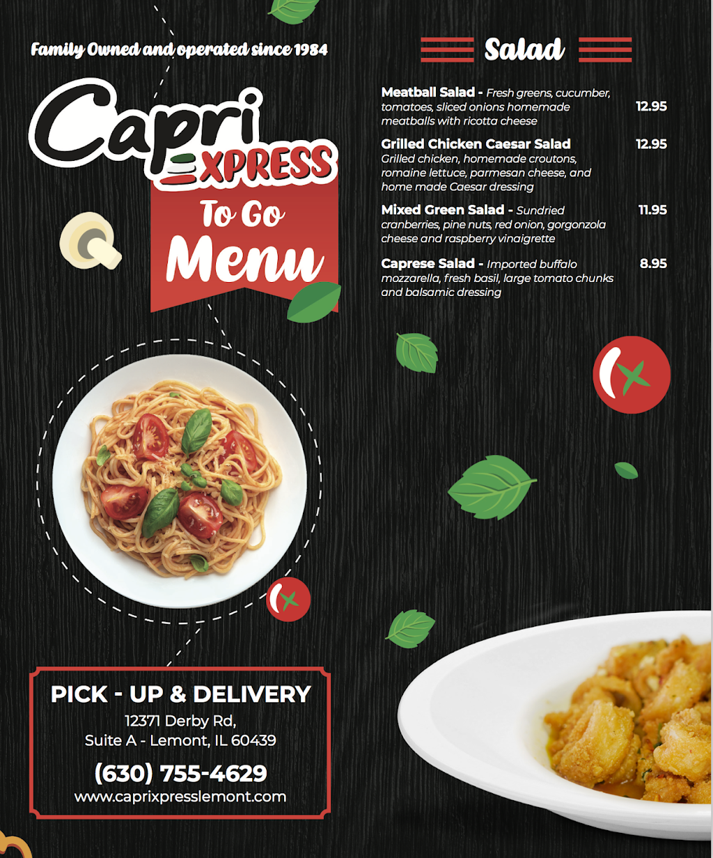 Capri Xpress Lemont | restaurant | 12371 Derby Rd Suite A, Lemont, IL 60439, USA