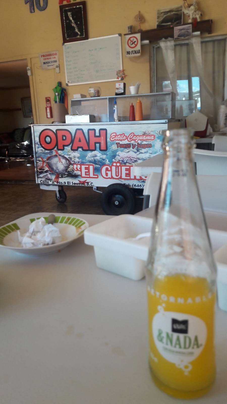 La Opah del güero | restaurant | Calle A 9, El Sauzal, 22760 El Sauzal, B.C., Mexico | 016461320407 OR +52 646 132 0407