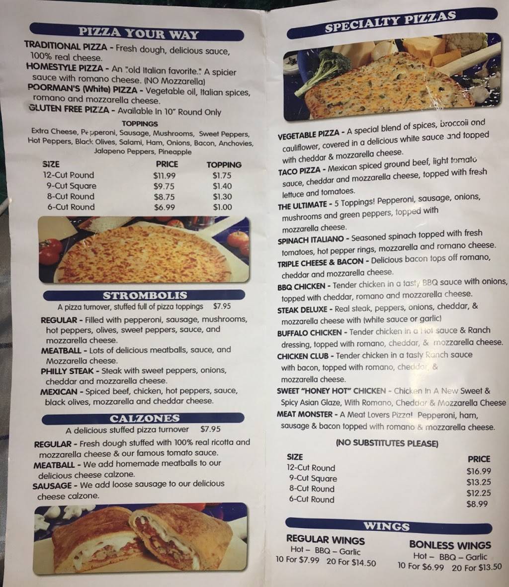 Pizza Joe S Restaurant 100 East Street Off Us 19 Portersville Pa Usa