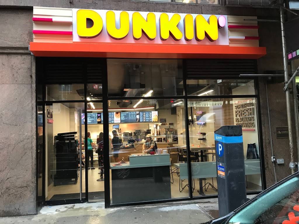 Dunkin Donuts | cafe | 240 W 40th St Between 7th & 8th Avenues, New York, NY 10018, USA | 2123959280 OR +1 212-395-9280